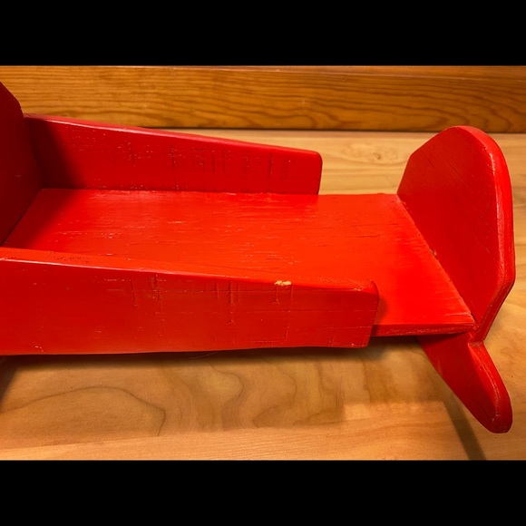 Vintage Handmade Wooden Rocking Doll Cradle - Picture 10 of 12